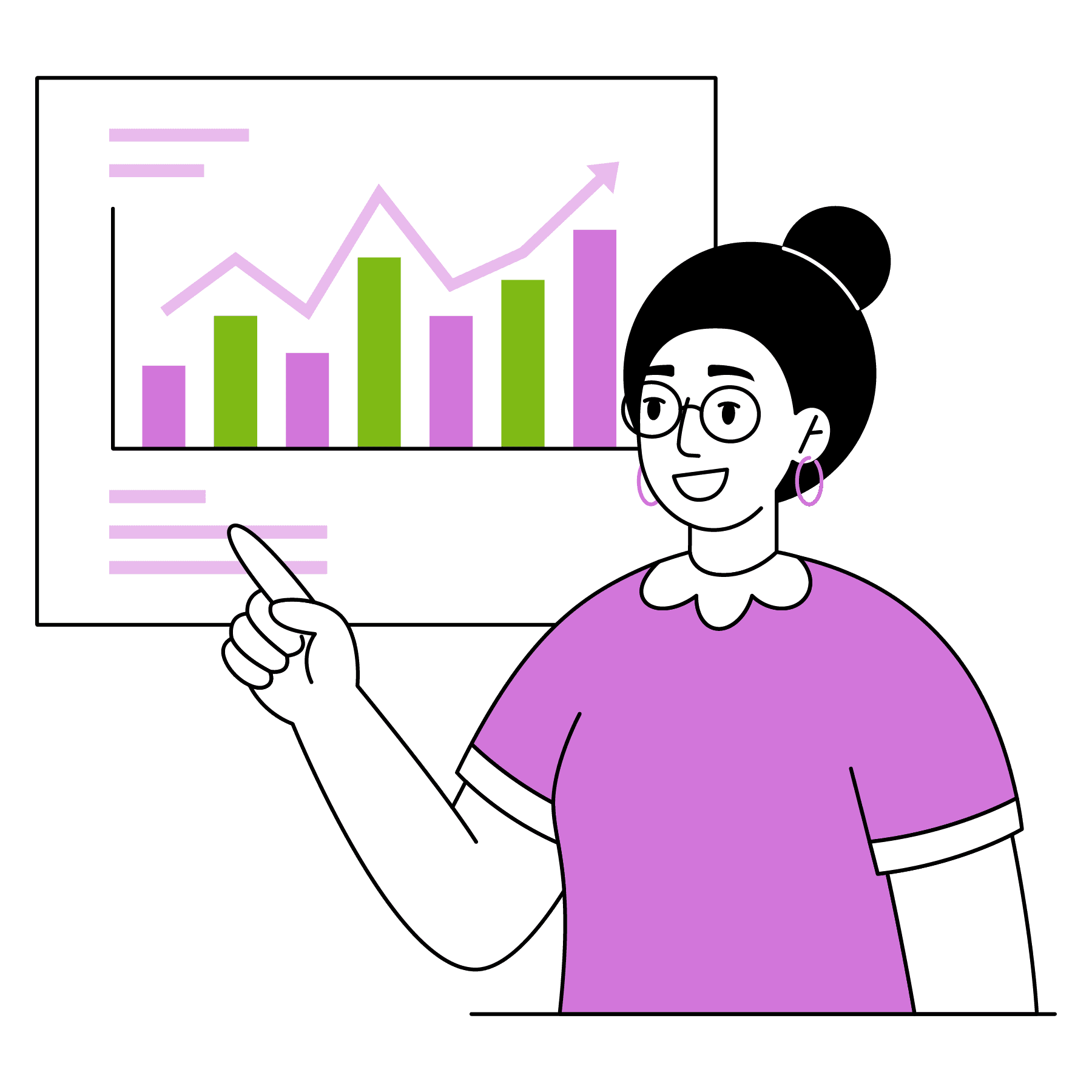 Meg presenting how it works